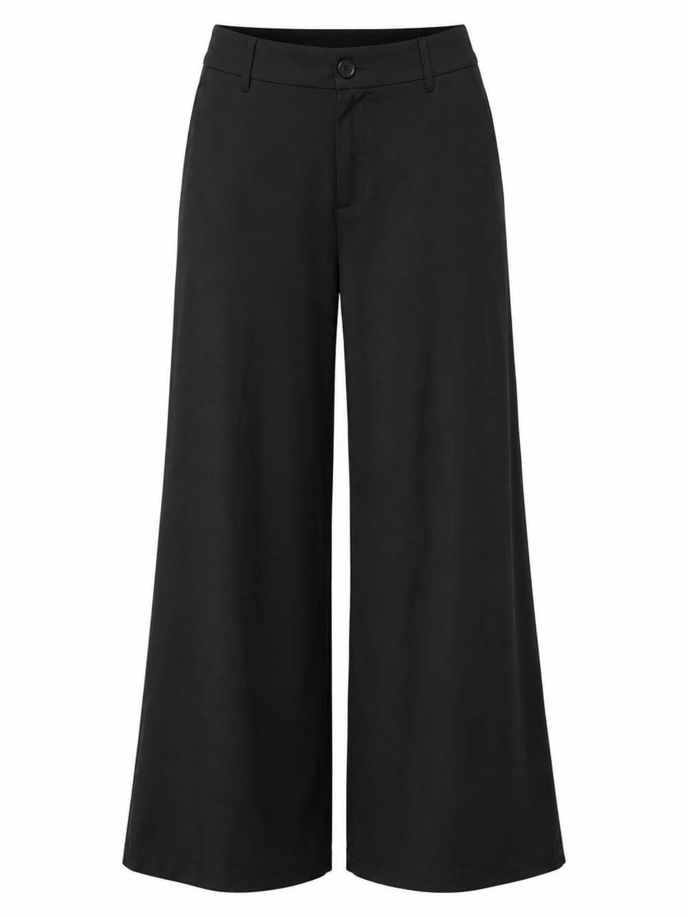 Windsor Black High-Waist Wide Leg Palazzo Pants, Office Siren, Brunch Wear, Sz S